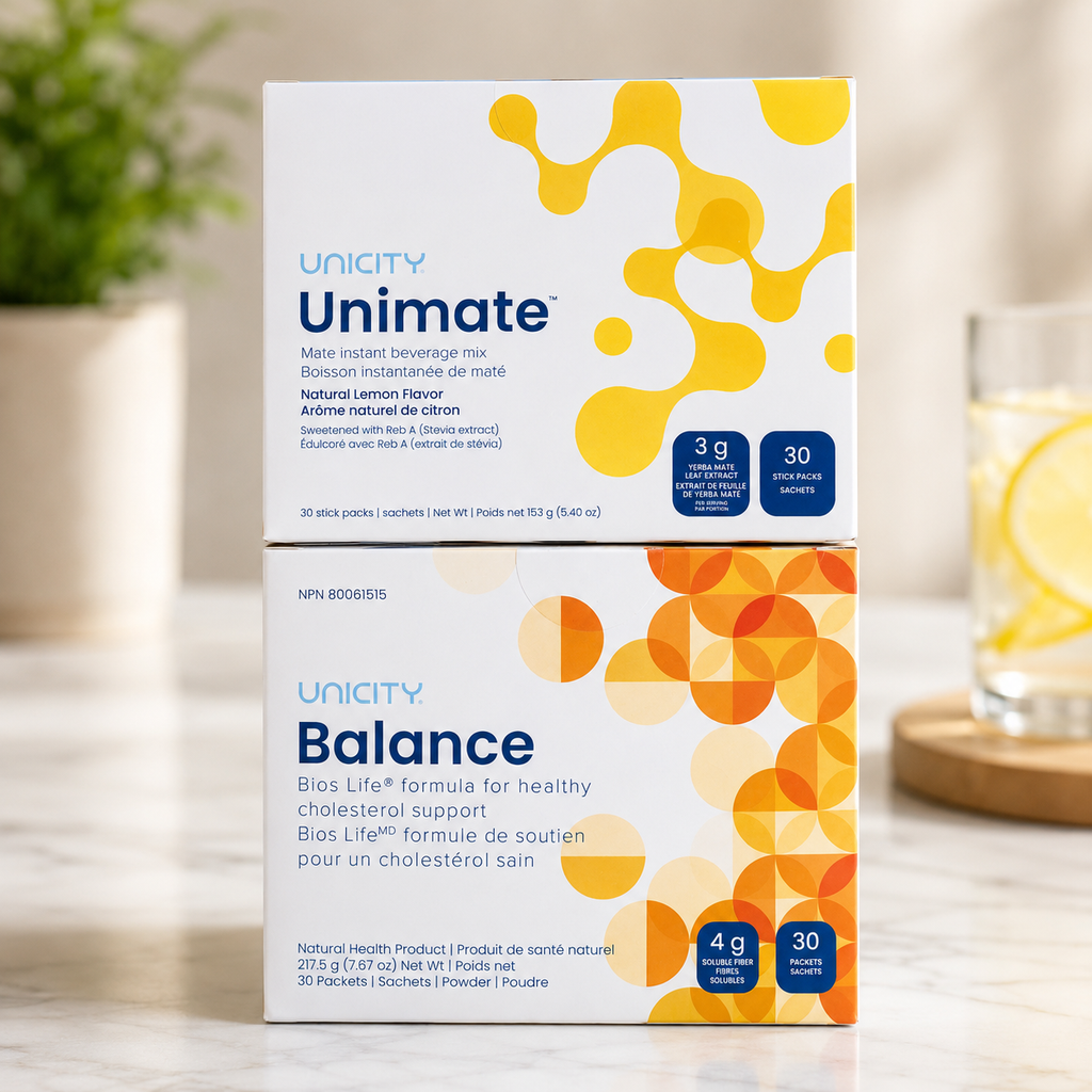 Combo-Unicity Unimate LEMON and Unicity Balance Natural Orange FREE SHIPP