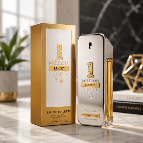 **Title:**  **Paco Rabanne 1 Million Lucky Eau de Toilette EDT Spray 3.4 oz / 100ml for Men – New Sealed**