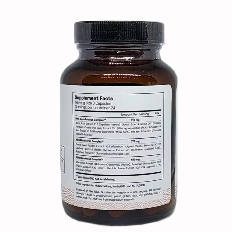 Happy Mammoth Daily Menopause Vitamins & Supplements for Women 72 Capsules