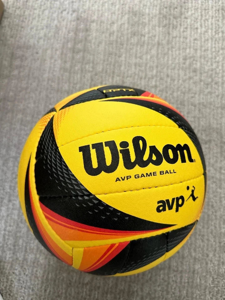 Wilson AVP OPTX Official Beach Volleyball Match Game Ball Black/Yellow Tour Ball
