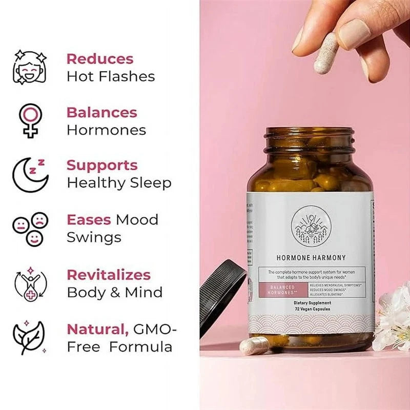 Happy Mammoth Daily Menopause Vitamins & Supplements for Women 72 Capsules