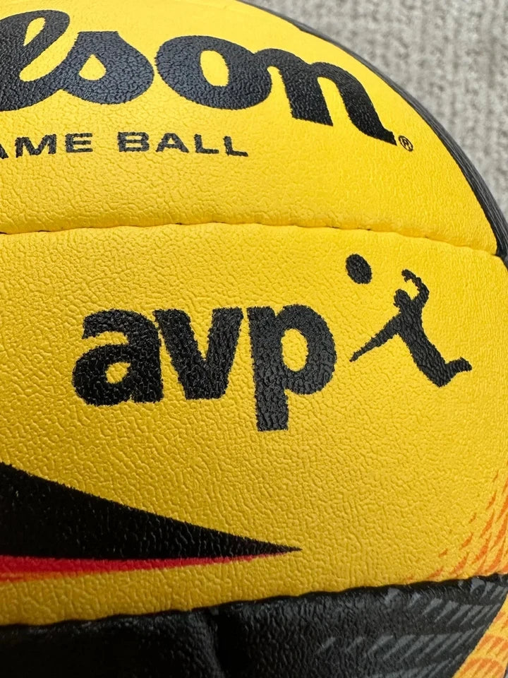 Wilson AVP OPTX Official Beach Volleyball Match Game Ball Black/Yellow Tour Ball