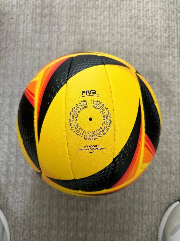 Wilson AVP OPTX Official Beach Volleyball Match Game Ball Black/Yellow Tour Ball