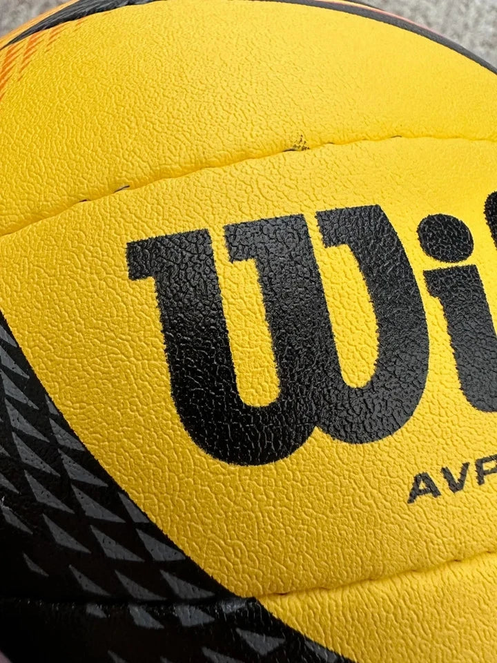 Wilson AVP OPTX Official Beach Volleyball Match Game Ball Black/Yellow Tour Ball